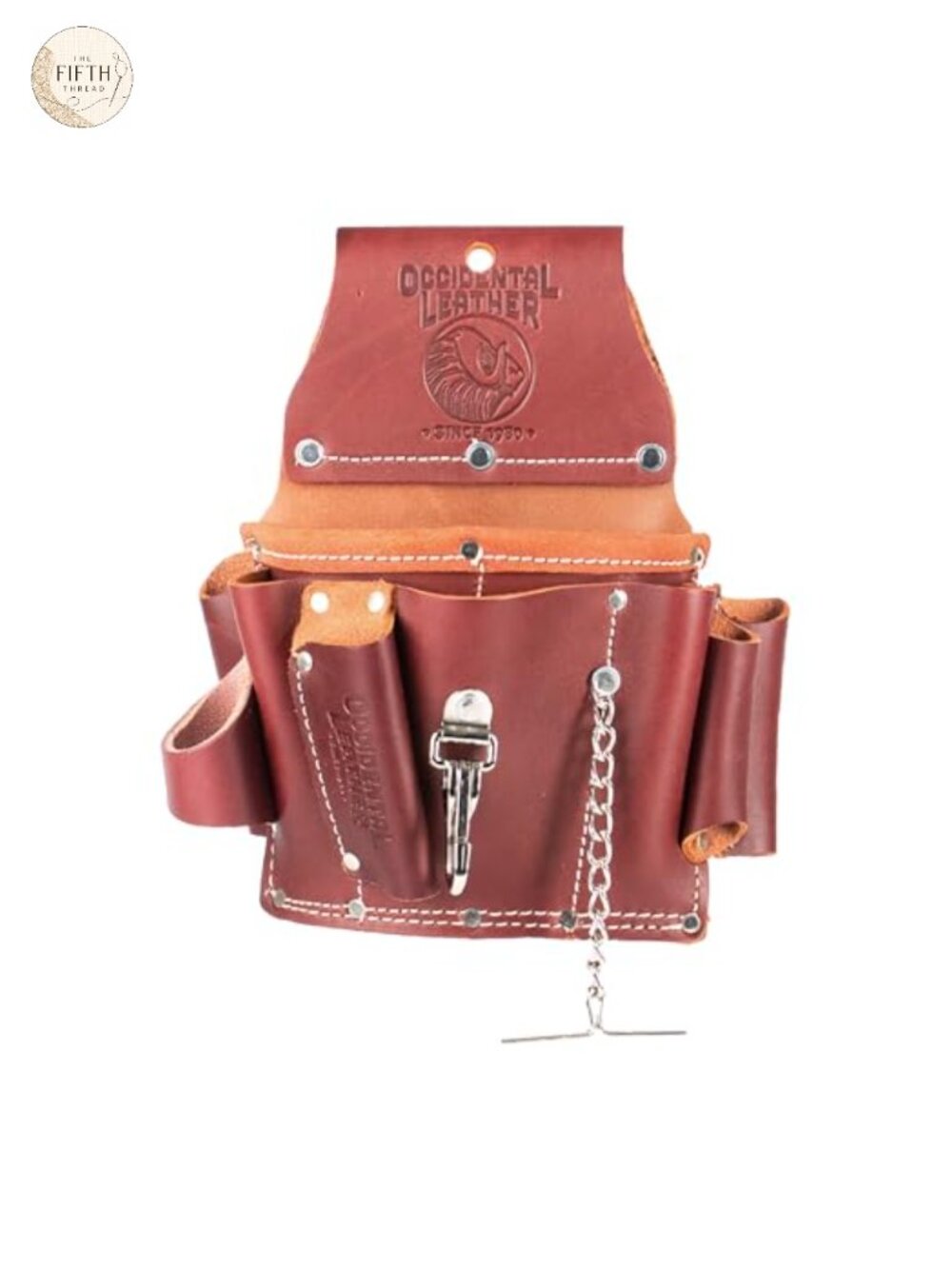 Leather Electrician Tool Pouch Belt 15 Pockets Tool Holder